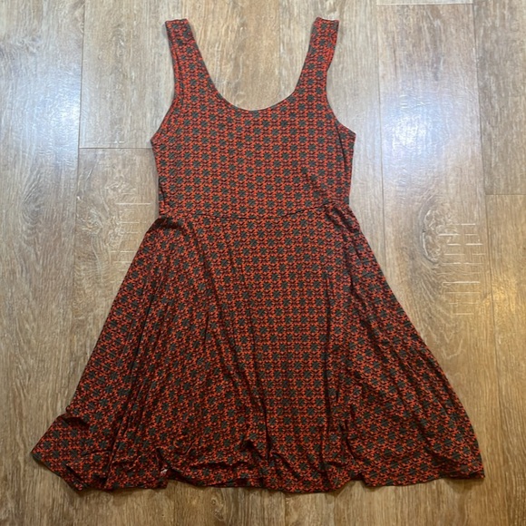 Live Happy by Natural Life Skater Dress Floral Sunburst Geometric Size Medium M - Picture 5 of 10